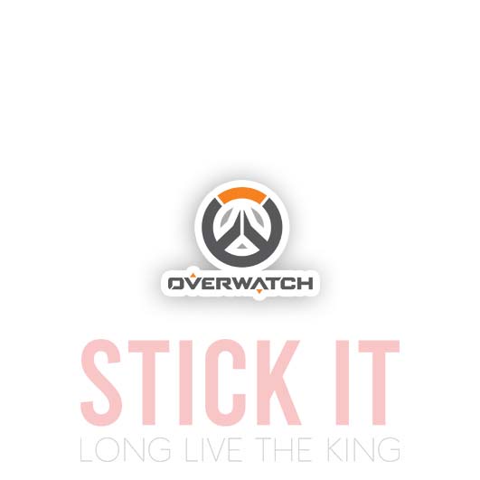 

Stiker sablon setrika DTF kaos baju sticker vinyl overwatch gamer 37