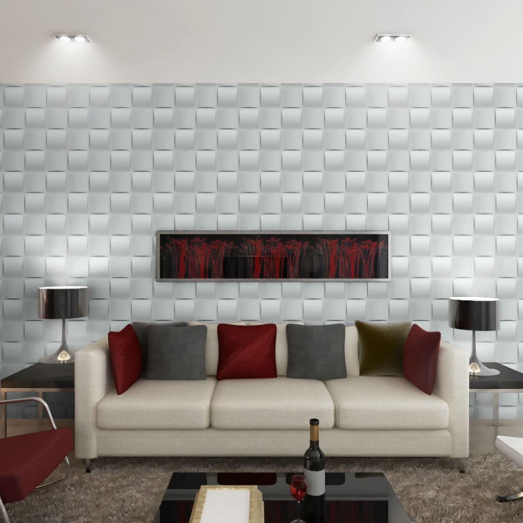 WALLPANEL 3D BUKAN WALLPAPER STIPROMO 3D WALL PANEL PVC PREMIUM 50x50cm / 30x30cm WALL PANEL 3D DINDING PVC - BOY WALLPAPER