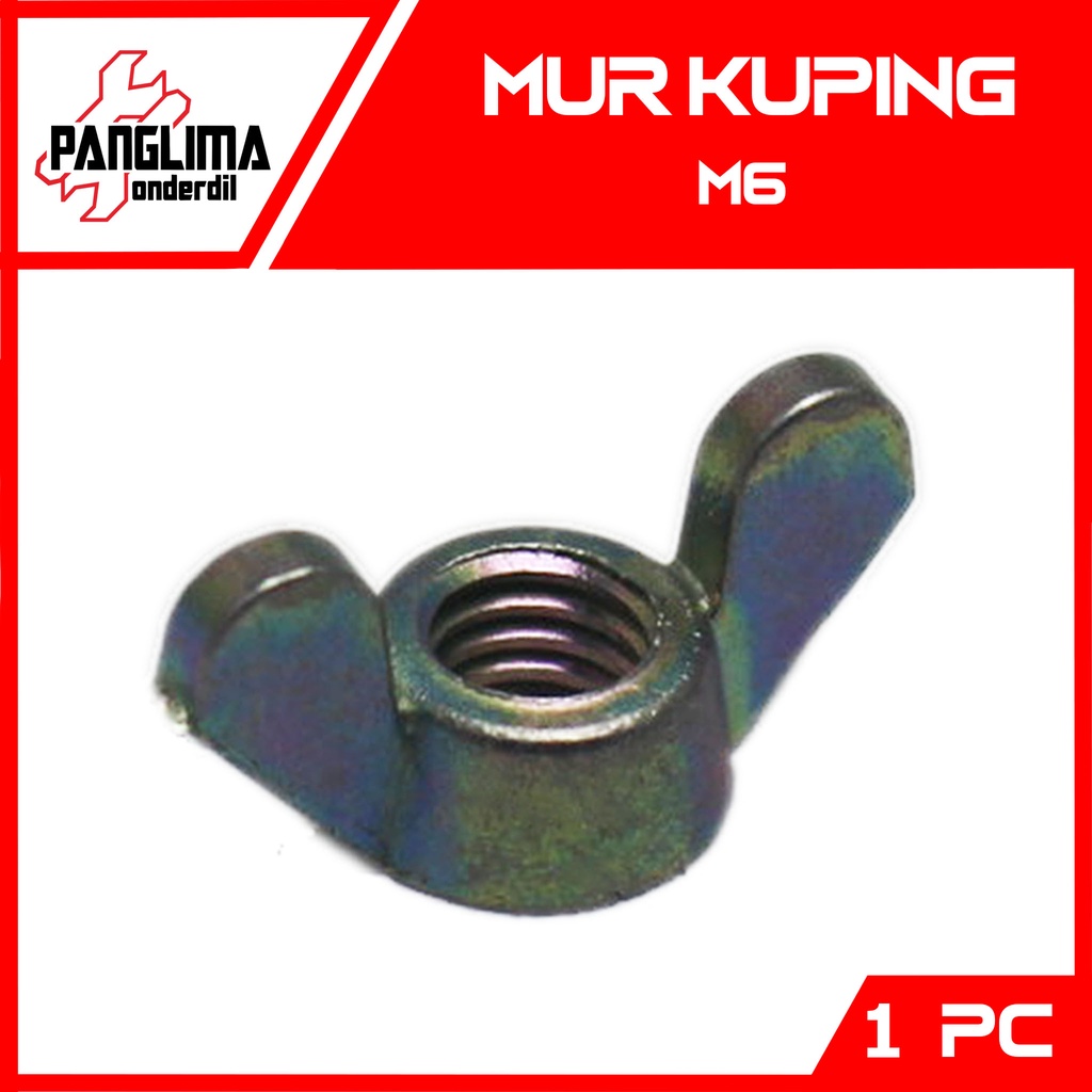 Mur Kuping M6-6mm-M 6 mm Kunci 10-K10 Wing Nut