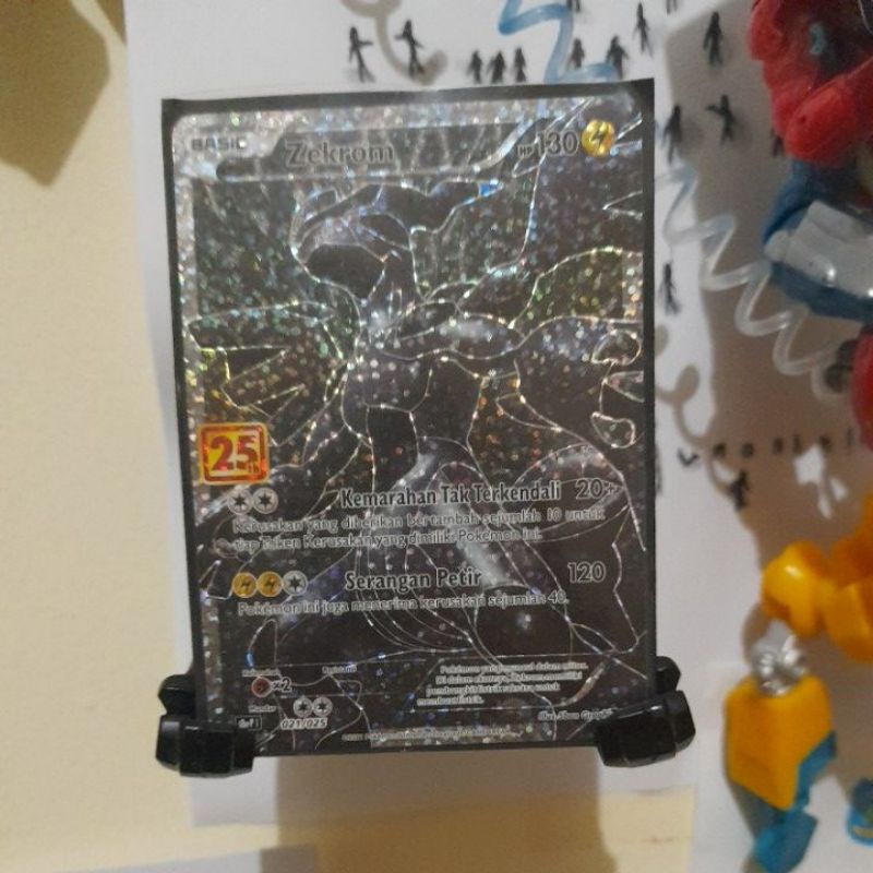 KARTU POKEMON ZEKROM FULL ART 25th ANNIVESARRY