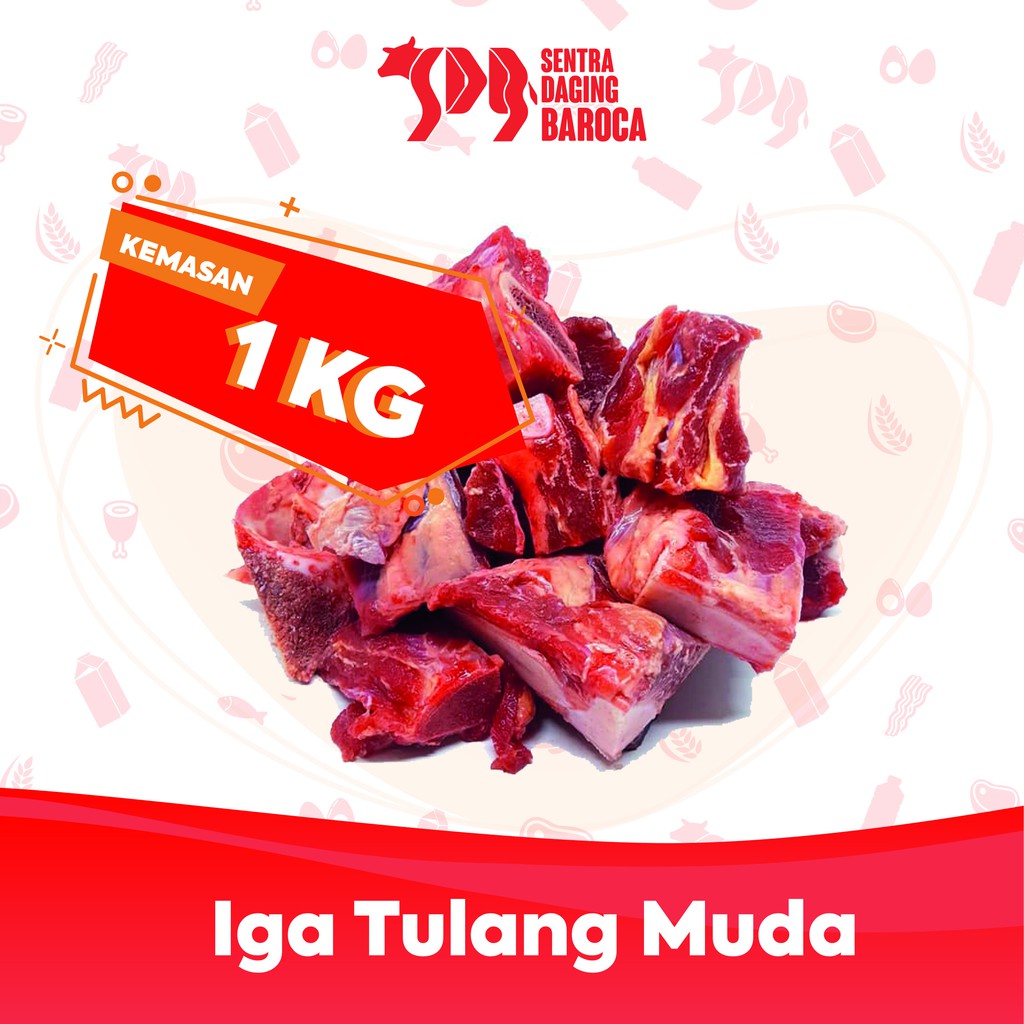 Jual Iga Sapi Tulang Muda 1kg Iga Brisket Bone Shopee Indonesia