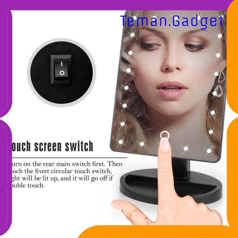 TG-FE175 BIUTTE.CO CERMIN MAKEUP MIRROR 22 LED LIGHT - A3106