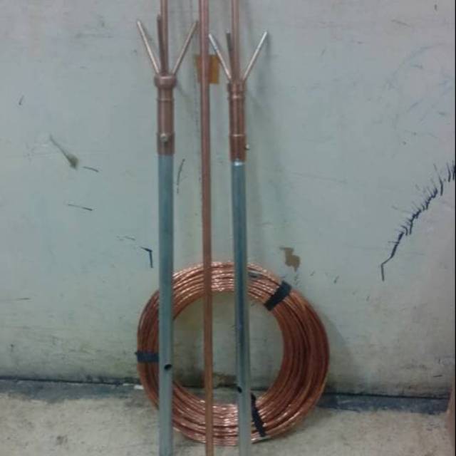 Paket penangkal petir 3 set tombak trisula