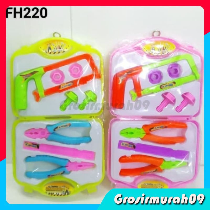 MAINAN ANAK TOOL SET ALAT PERTUKANGAN TAS FH220 GROSIRMURAH88