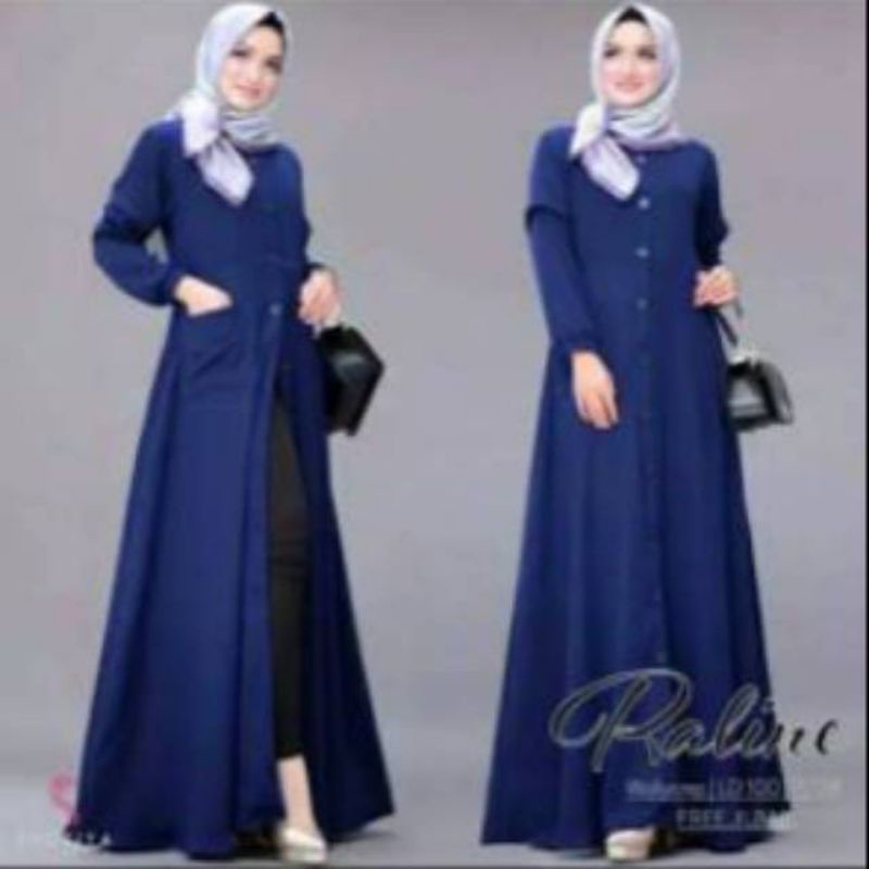 Reline dress maxi fashion muslim remaja wanita