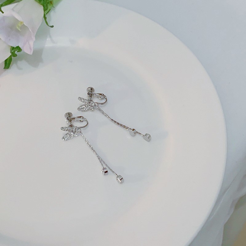 Anting Tusuk Gantung Temperament Bahan Sterling Silver 925 Desain Rumbai Warna Permen Gaya Korea Selatan Untuk Wanita