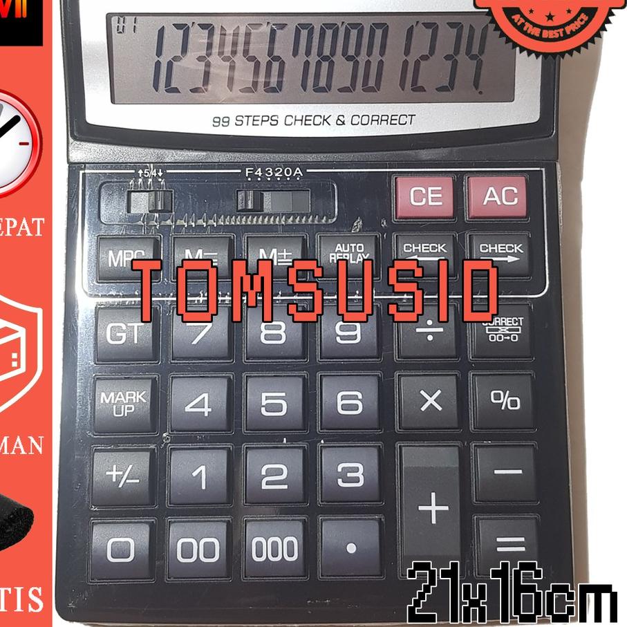 

Recomend BESAR Kalkulator Citizen 914D 14 digit - Kakulator Dagang / Kalkulator Check / Calculator Besar .,