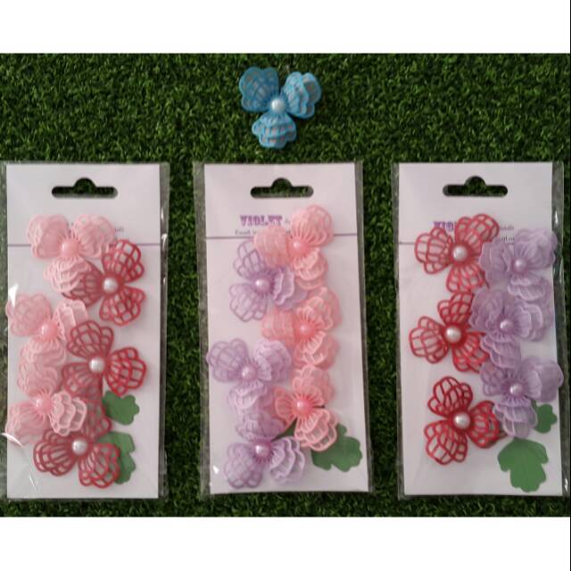 

Bunga kertas Paper flower clear Nasturtium