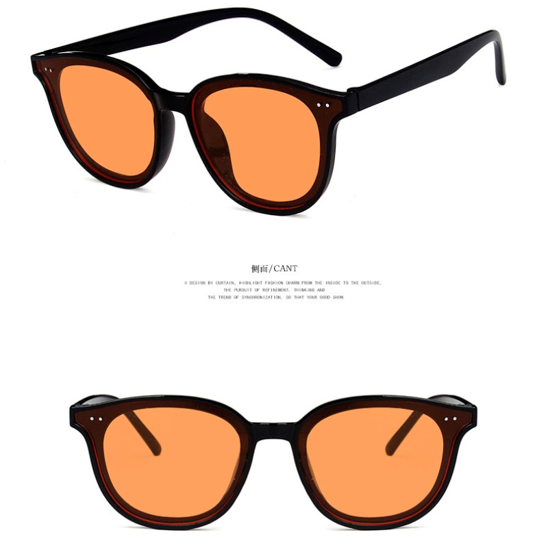 (YUZHU) COD Kacamata Oval Ulzzang Korea untuk Wanita / Pria Kacamata Bulat Retro untuk Wanita / Pria