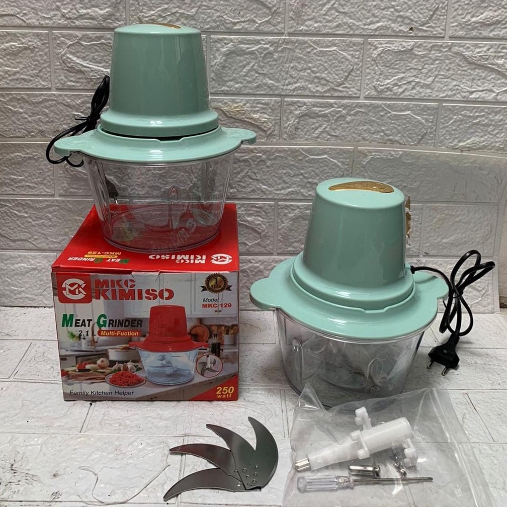 MKC 129 Blender Daging 2.1 L Multifungsional Blender Chopper Elektrik 4 Pisau