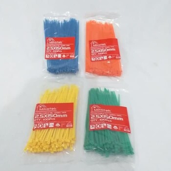 Ties Nylon Warna 2.5 X 15 cm isi 100pcs/Cable Tie Kabel***