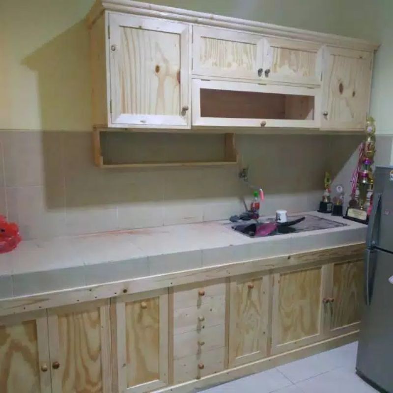 Jual kitchen set kayu jati belanda | Shopee Indonesia