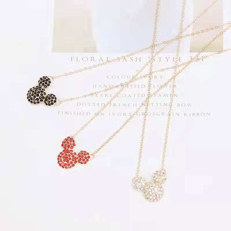 RSB VZ065 Kalung Liontin Mickey Mouse Disney Perhiasan Murah High Quality Halus Tahan Lama Import