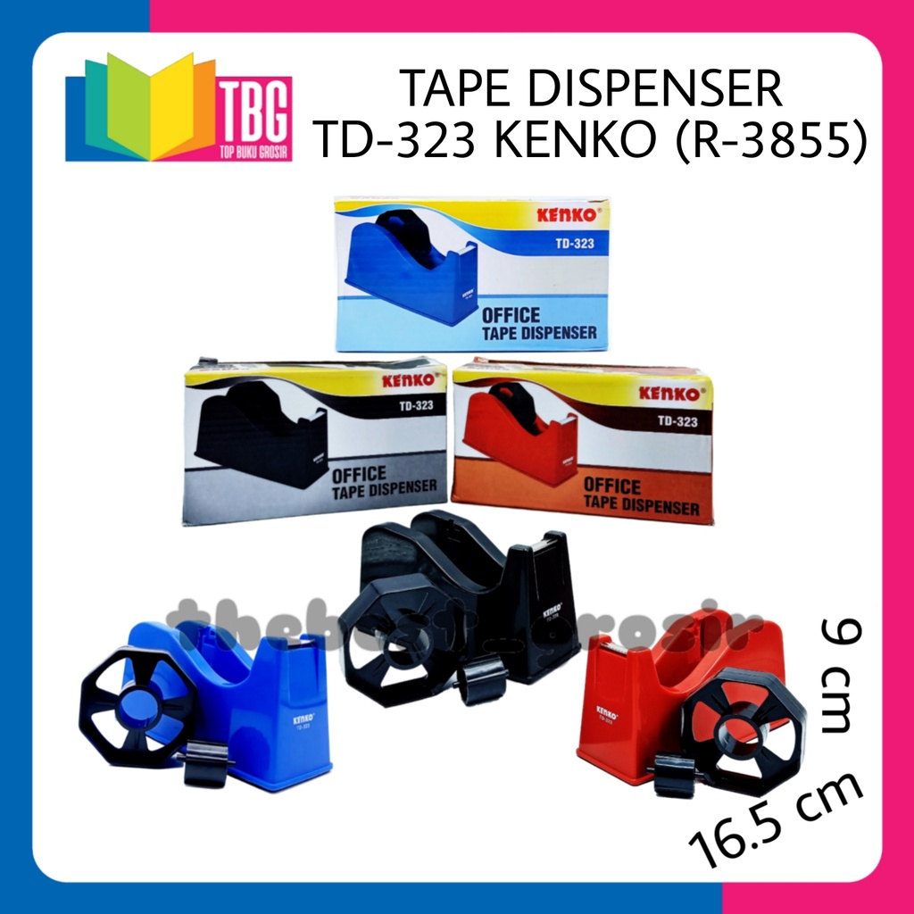 

TAPE DISPENSER TD323 KENKO / TEMPAT ISOLASI / TAPE ROLL STORAGE (R-3855)