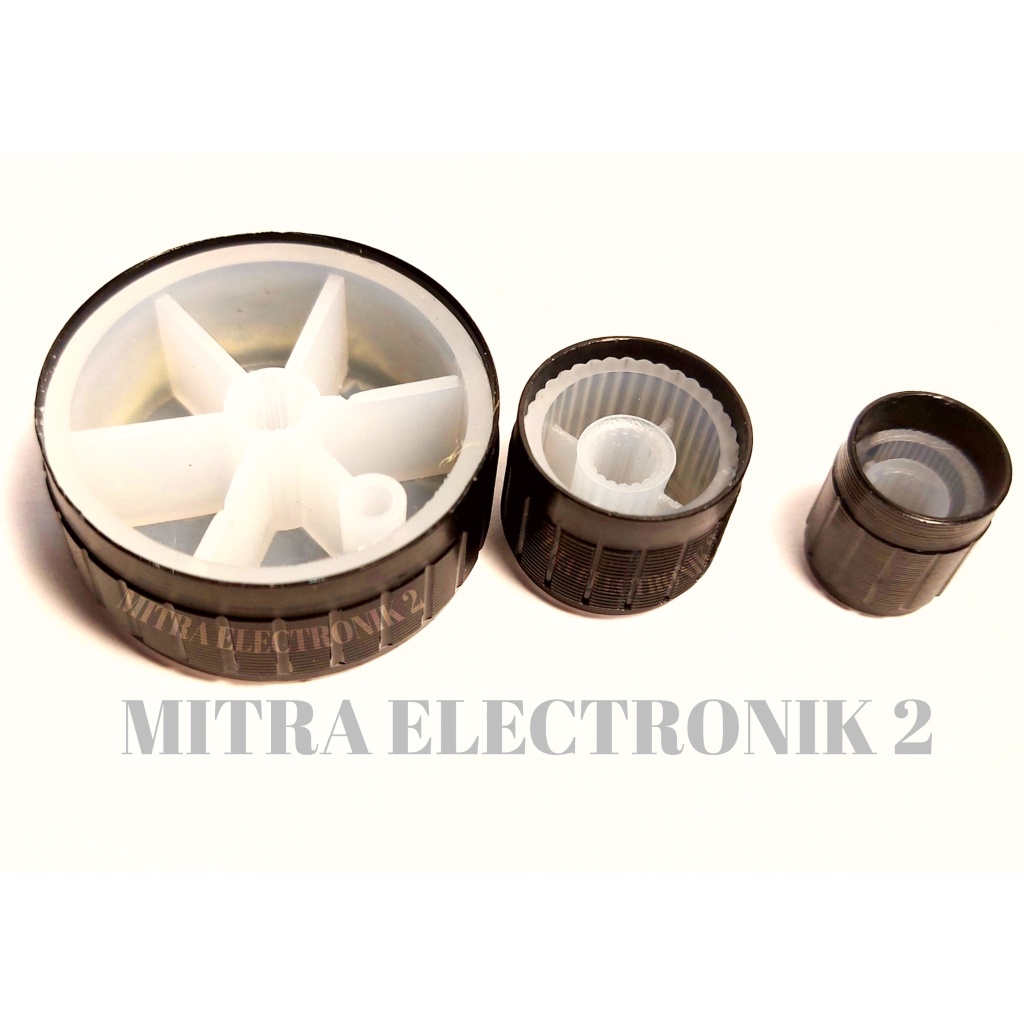 KNOP POTENSIO BLIMBING HITAM METAL TEBAL BAGUS