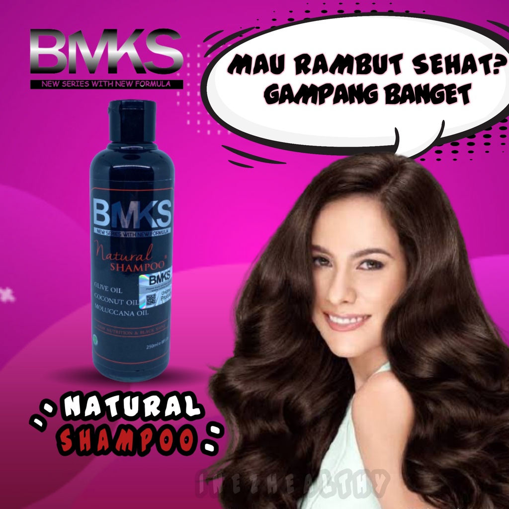 SHAMPO BMKS SAMPO SHAMPOO RAMBUT KECANTIKAN PERAWATAN  RAMBUT SHAMPO MINYAK KEMIRI HERBAL ESSENCES