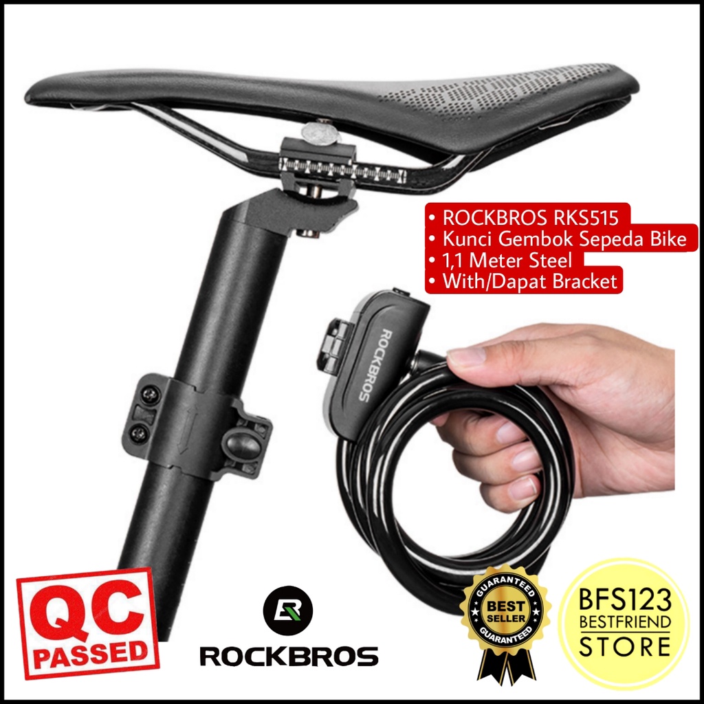 ROCKBROS RKS515 Kunci Gembok Sepeda Bike 1,1 Meter Steel With Bracket