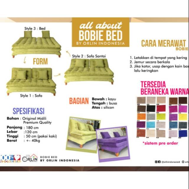 BOBIEE BED BY ORLIN INDONESIA