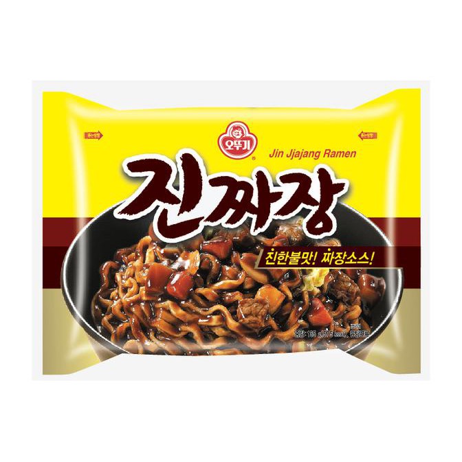 Terlaris# New!! Ottogi Jin Jjajang Ramen Mi Mie Instant Korea Jajangmyeon Import