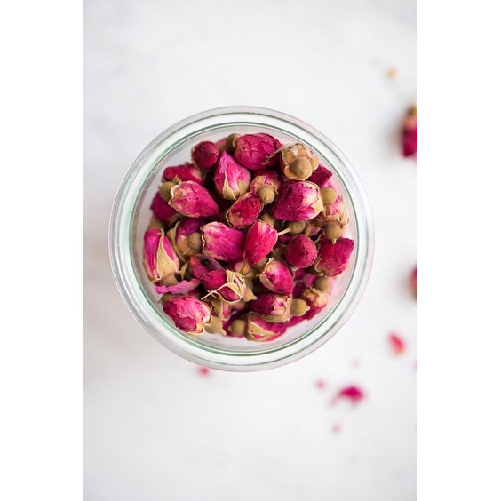 rose buds tea dried rose flower teh bunga mawar herbal tisane 10gr