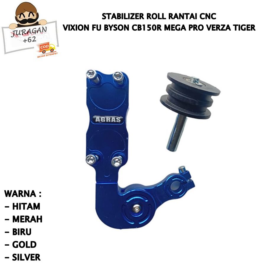 Stabilizer Rantai Tensioner Penahan Rantai Vixion Fu Byson CB150R Mega Pro Verza Tiger