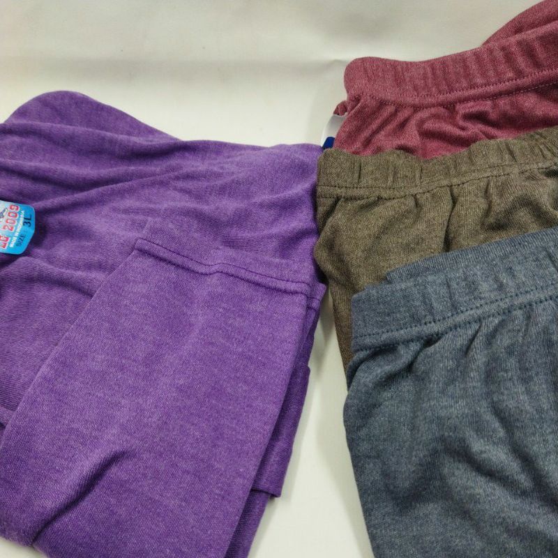 Legging Panjang 3L 4L 5L Bahan Spandex Rayon Warna Abu, Maroon,Navy,Mocca,