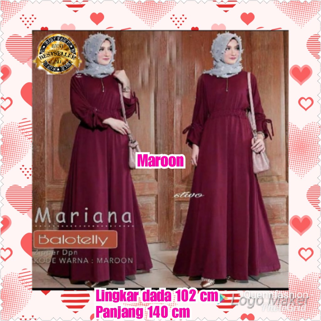 TERMURAH GAMIS MARIANA / NAVY / MAROON /TERBARU /TERPOPULER /TERLARIS / TERMURAH