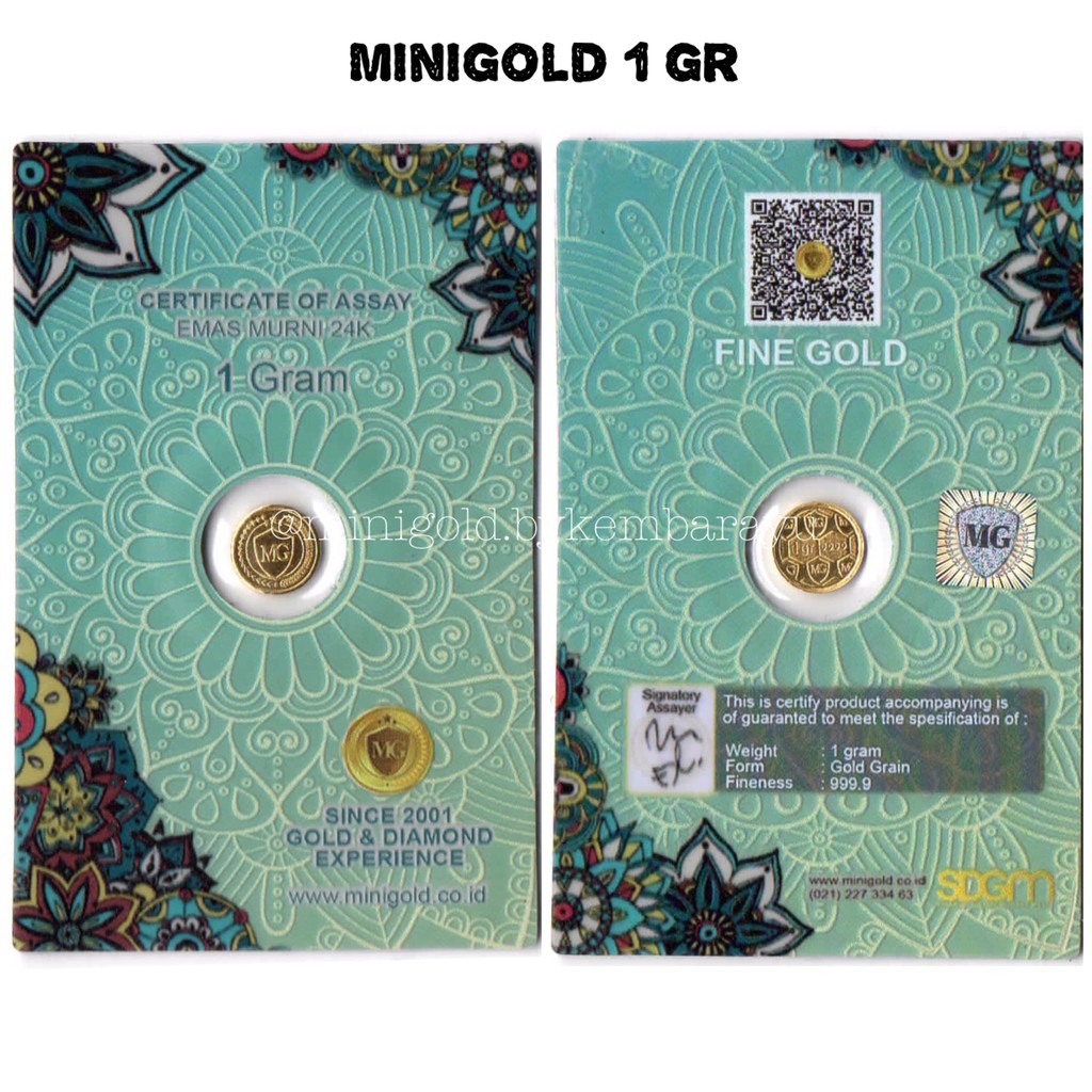 (FREE AMPLOP GIFT SERIES) Logam Mulia Minigold emas 24 karat 0.25 0.5 1 1.5 gram-Black 1