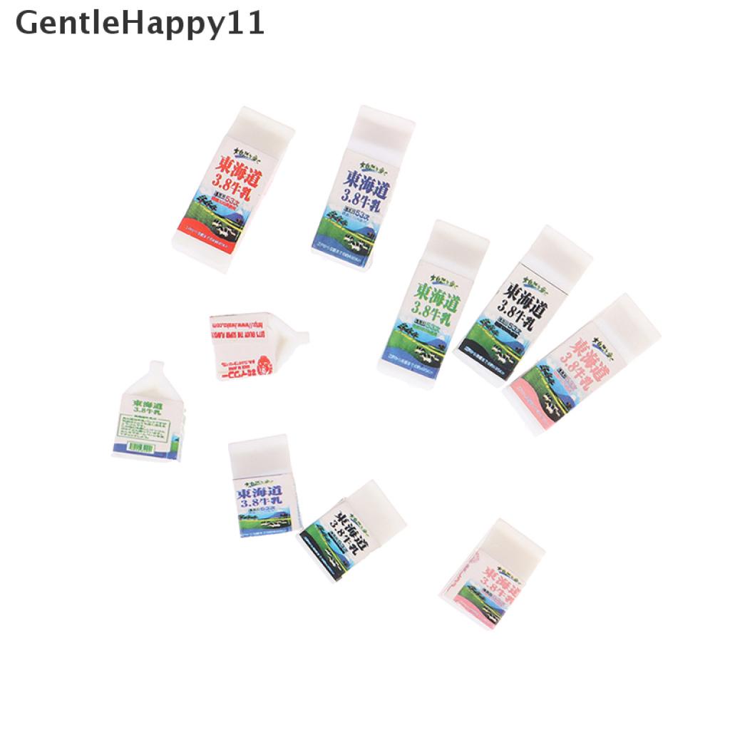 Gentlehappy 5pcs / set Mainan Miniatur Botol Susu + Gelas Karton Skala 1: 12 Untuk Aksesoris Rumah Boneka