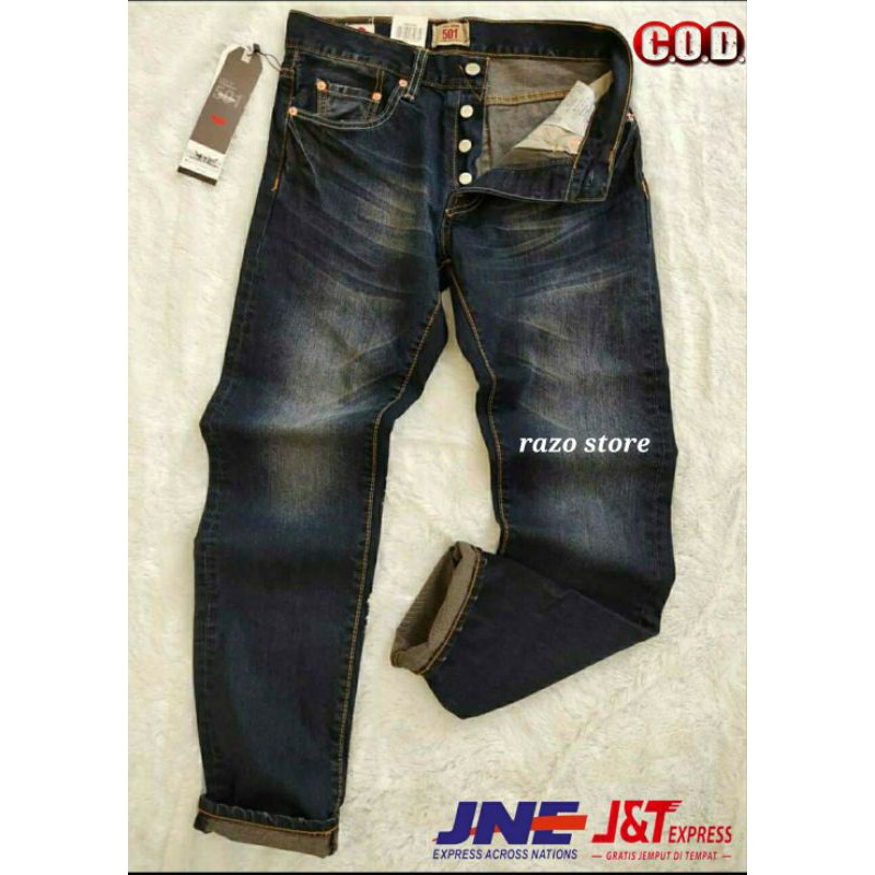 celana jeans pria levis 501 standar