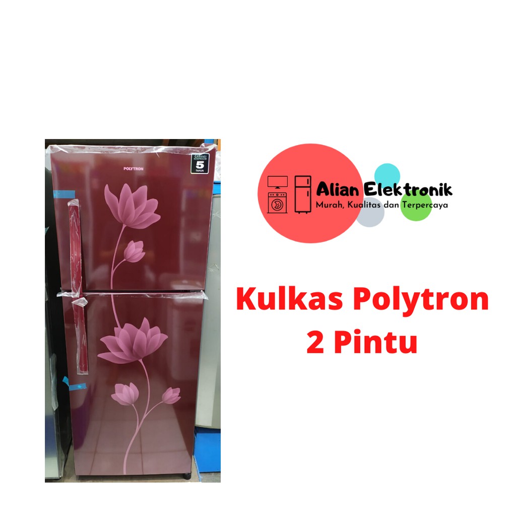 Kulkas 2 Pintu Polytron PRB-219 Lemari Es 2 Pintu Polytron PRB 289 / PRB 219 Merah