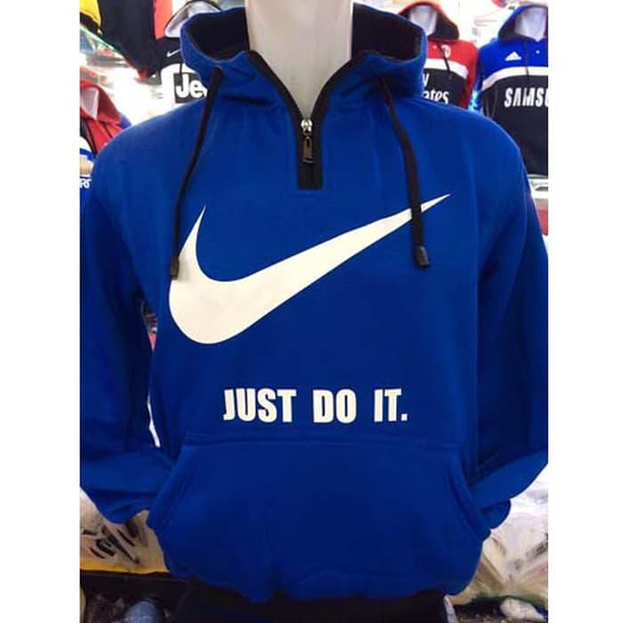 Jaket Hoodie Nike 532 Sweater Jumper Apparel Biru Halfzip Touring Hike