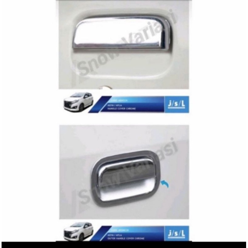 Paket outer handle cover agya 2020 2021 chrome jsl