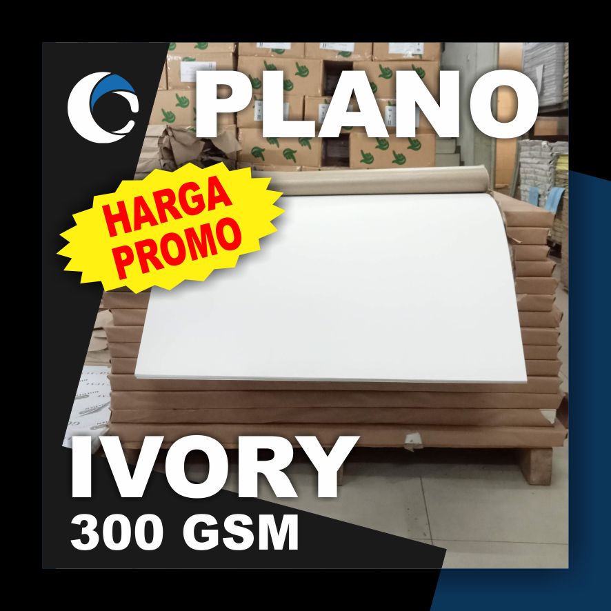 

KERTAS IVORY 300 GSM Uk [ PLANO ] 79 cm X 109 cm ( 5 LEMBAR )