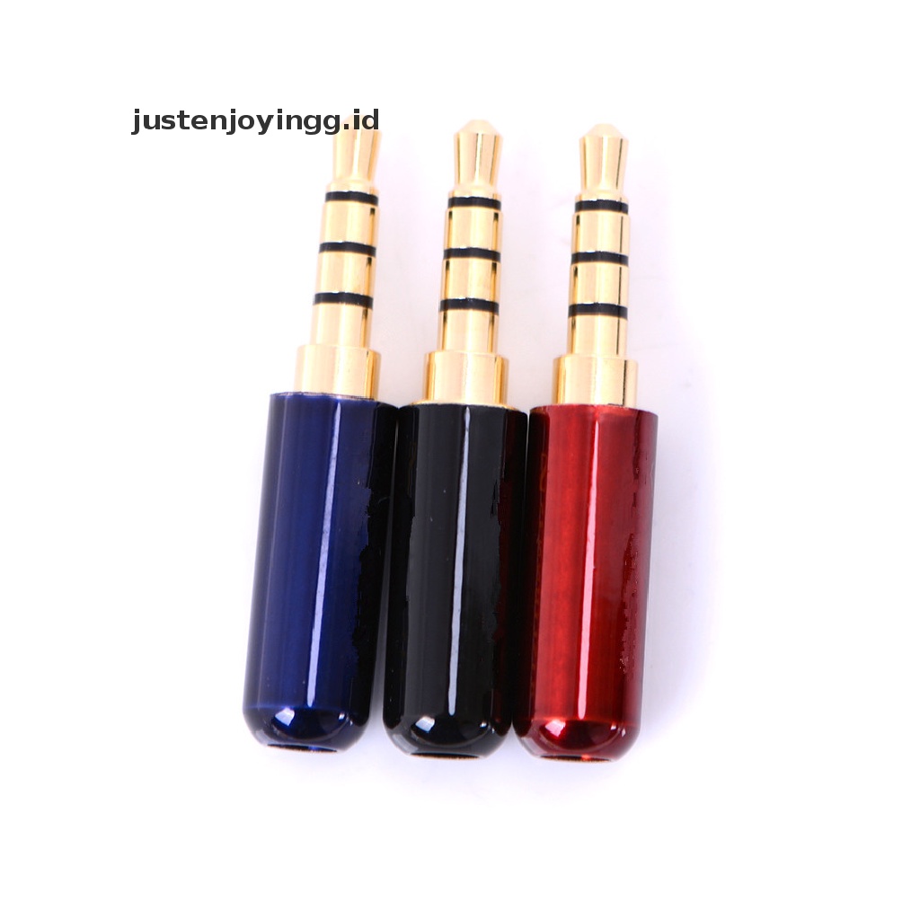 Justenjoyingg.id / 4 Pole Jack Plug Audio 3.5mm Male stereo mini Untuk earphone / headphone   Plug Jack Audio 3.5mm 4 Pole Male stereo Untuk earphone / headphone  4 Pole 3.5mm