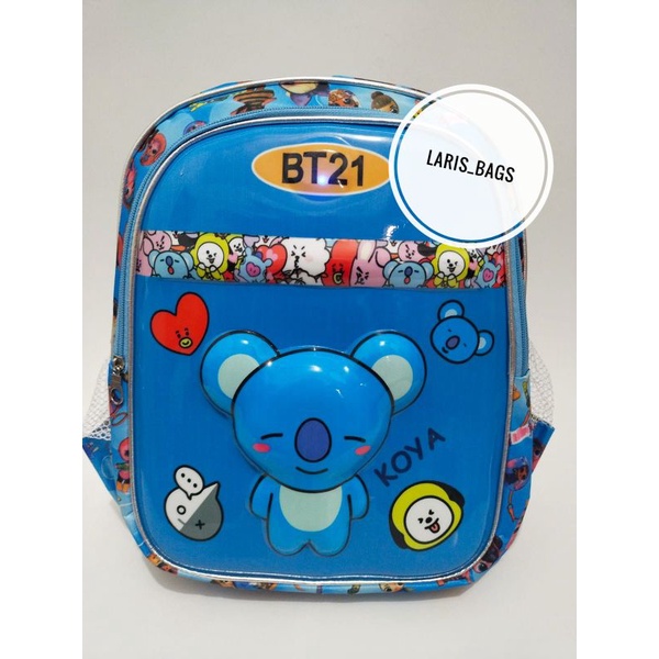 Tas sekolah anak bt21 LED/Tas bt21 tanggung/Tas bt21 SD/Ransel anak/Tas ransel murah/Tas anak murah/Tas bt21 SD/Tas anak perempuan/Tas anak karakter bt21/Tas BTS LED nyala