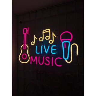 NEON LED TULISAN  LIVE MUSIC  Shopee Indonesia