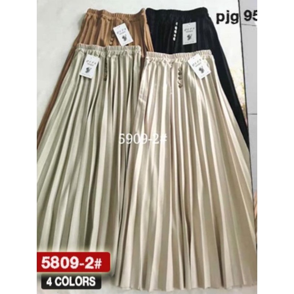 (Bisa cod) Rok panjang import | Rok import | Rok plisket