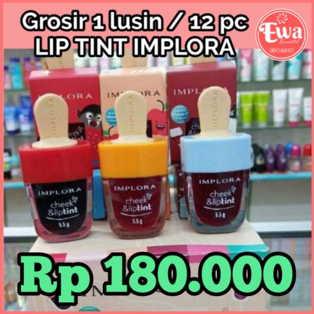GROSIR LIP TINT IMPLORA  TIP TINT IMPLORA BOX ❤ Ewa sidoarjo❤