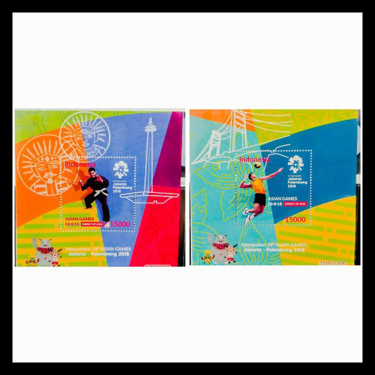 

Hot Product 1 Set 2 Perangko Ss Souvenir Sheet Asian Games 18Th Jakarta Palembang Terbaru