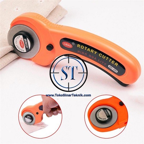 Rotary Cutter Cutting Craft Roller Circular Blade Pisau Bulat 45mm potong Kain Tajam Putar cutter Besar