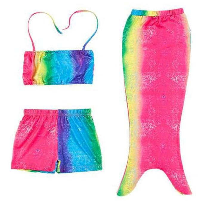 Baju Renang Putri Duyung Rainbow