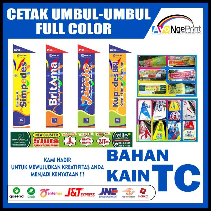 Cetak Umbul-Umbul Kain Tc Printing Full Color