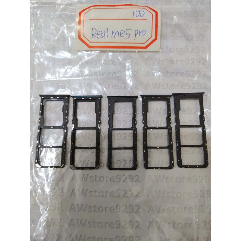 Slot Tempat Kartu Simcard Sim card Lock Simtray Sim Tray Realme 5 Pro