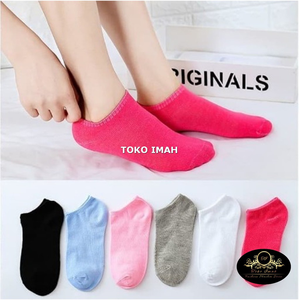 KAOS KAKI POLOS SEMATA KAKI IMPORT KAOS KAKI ANGKLE WARNA WARNI BISA COD