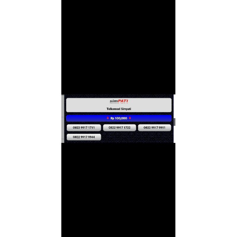 NOMOR CANTIK SIMPATI 0822 9917 XXXX