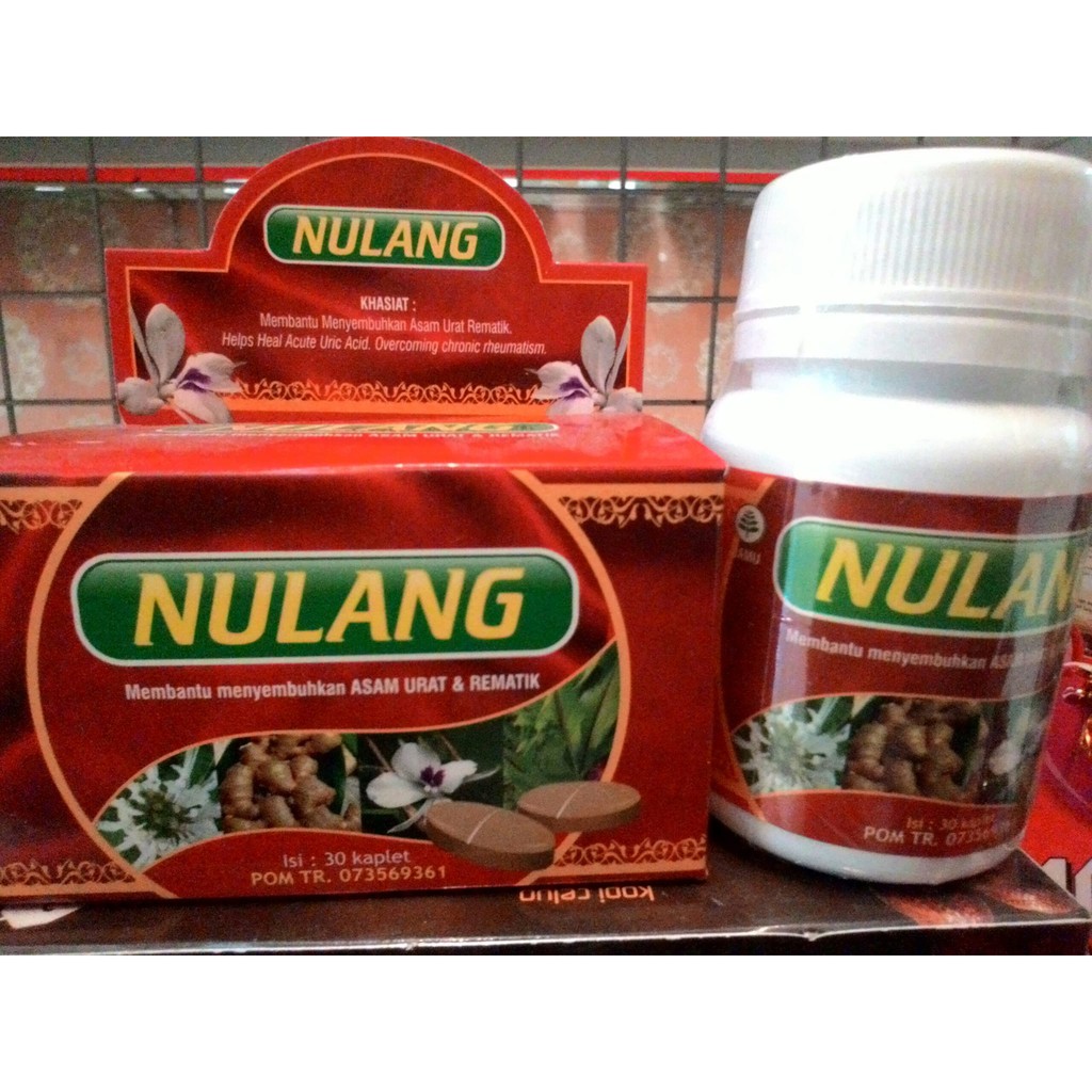 

NULANG isi 30 kapl | Herbal Asam Urat, Nyeri Sendi, Pegal Linu, Encok