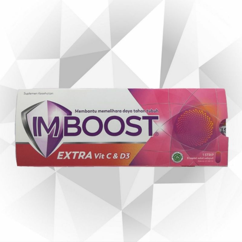 Jual imboost EXTRA VIT C & D3 1pack isi 8tablet multivitamin Indonesia ...