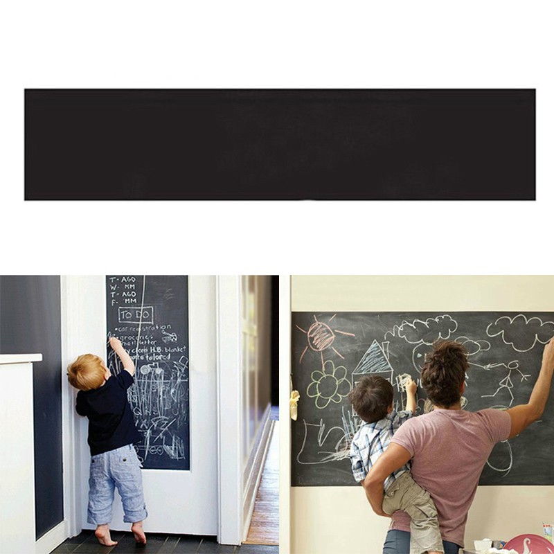 【GOGOMART】Stiker Dinding Papan Tulis Kapur Flexible / Blackboard 200 x 45 cm