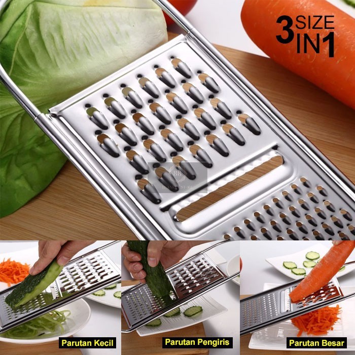 Parutan 3 in 1 Serbaguna dapur grater keju Parut Kelapa sayur bawang jahe serbaguna multifungsi NEW